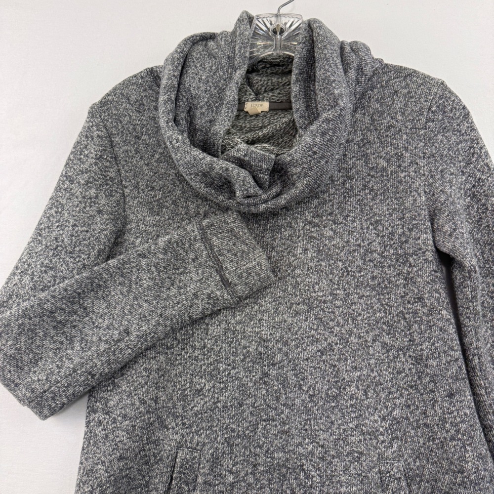 J. Crew Marled Gray Cowl Neck Sweater Pullover Long‎ Sleeve Women XS